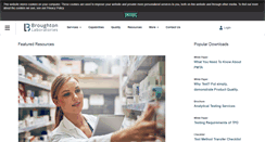 Desktop Screenshot of broughtonlaboratories.com